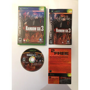 Tom Clancy's Rainbow Six 3 (Microsoft Xbox Original, 2003) CIB Complete